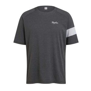 Rapha Charcoal and White Men's Trail Technical T-Shirt Large